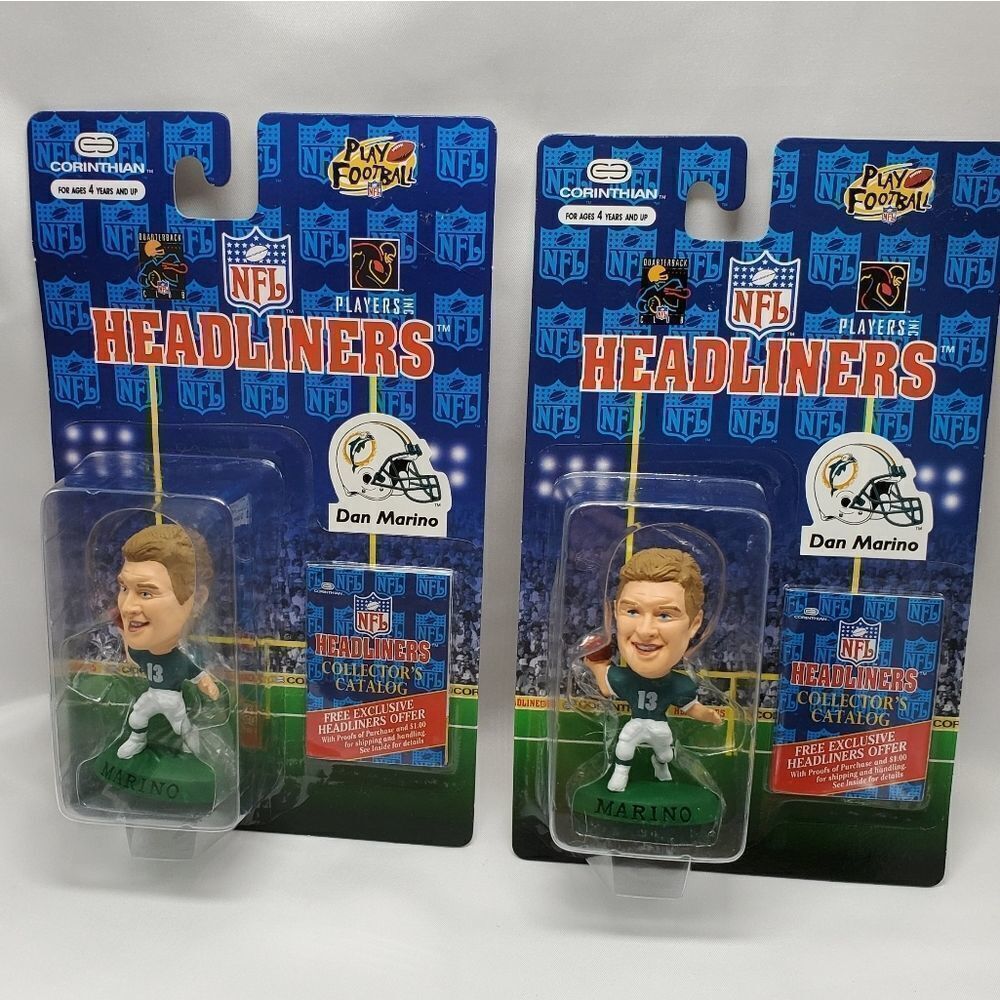 🩵NIB Vintage Dolphins Dan Marino Headliners